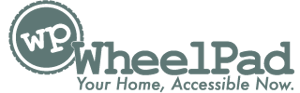 WheelPad accessible home logo